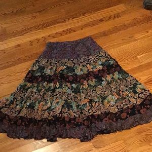 Coldwater Creek flowing skirt